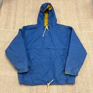 Vintage Gap Anorak Jacket Mens Large Blue 1990s Windbreaker Pullover